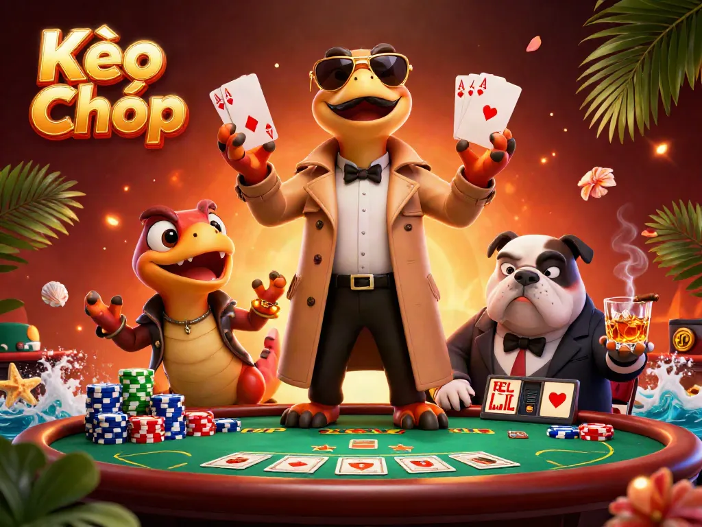 Experience Kèo Chấp action with raptors in a trench coat trying to enter a VIP casino lounge.