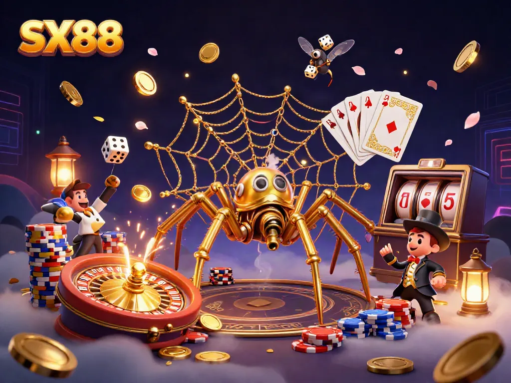 Experience the thrill of SX88 with engaging steampunk elements, captivating games, and dynamic casino visuals.
