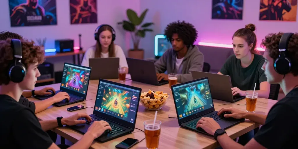 Engaging online gaming experience at GEM88 platform showcasing active users enjoying diverse games and vibrant graphics.