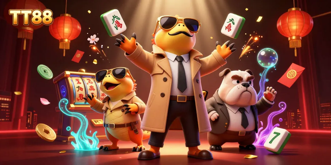 Experience TT88’s vibrant casino world with raptors in disguise, colorful games, and dynamic action.
