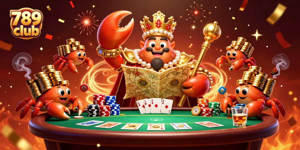 Engage with thrilling games at 789 club, featuring a vibrant casino scene with rich details.