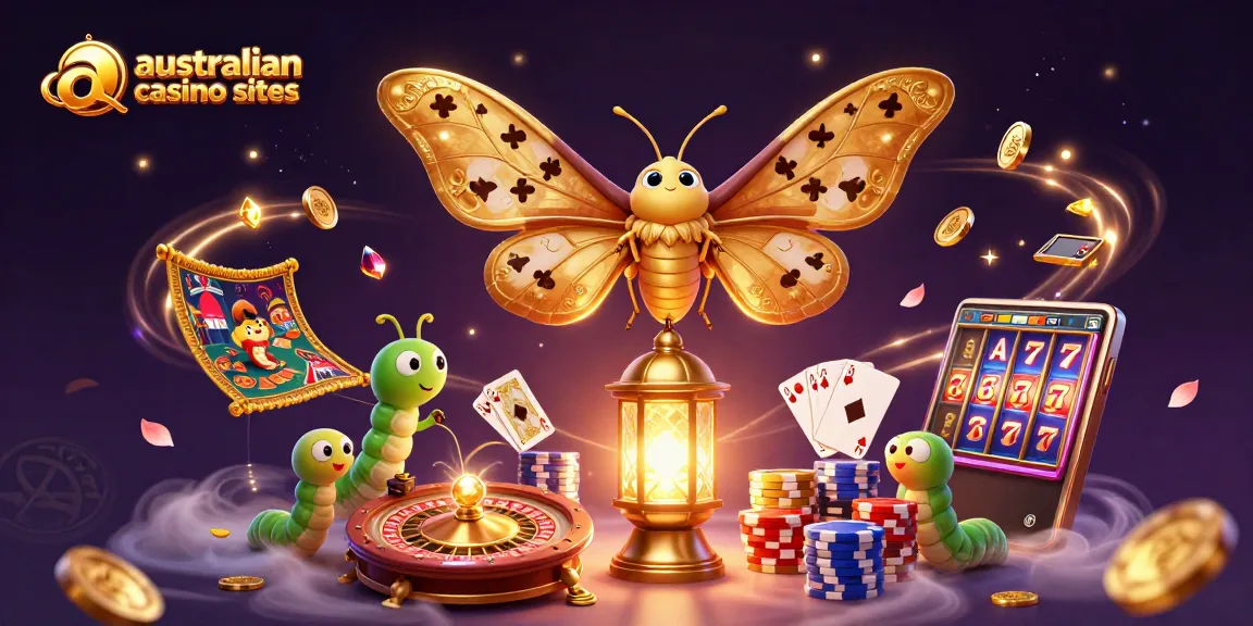 Experience top gaming features at australian casino sites with vibrant 3D casino illustration