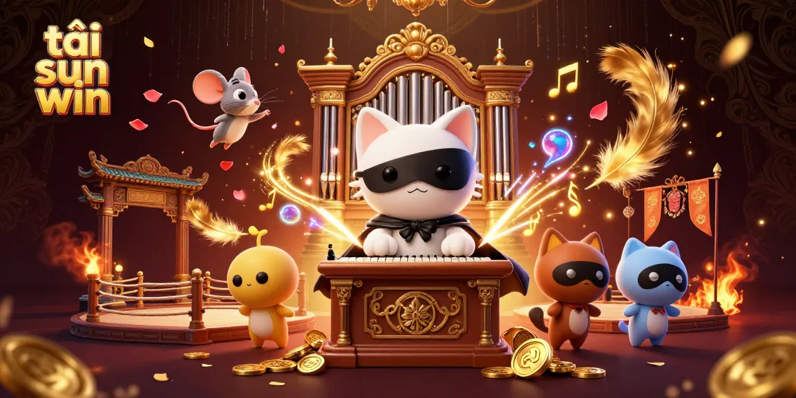 Experience vibrant gameplay and excitement with tải sun win featuring a casino-themed whimsical 3D illustration.