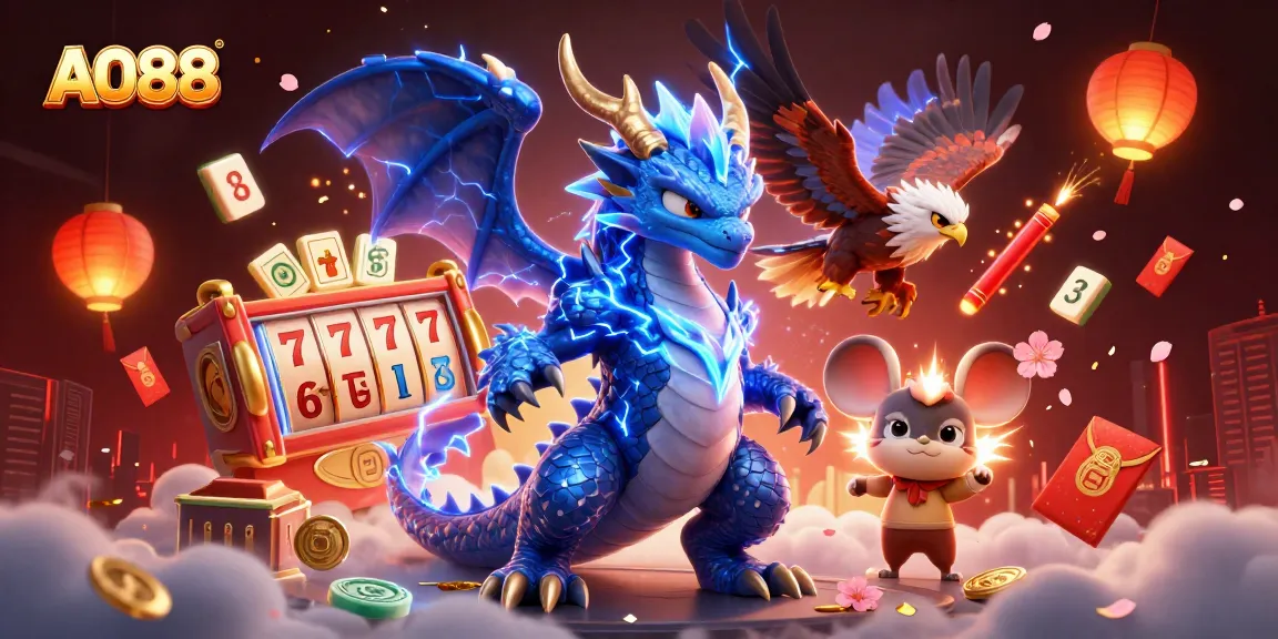 AO88 delivers exciting slot adventures highlighted by a thunder dragon and dynamic 3D elements.